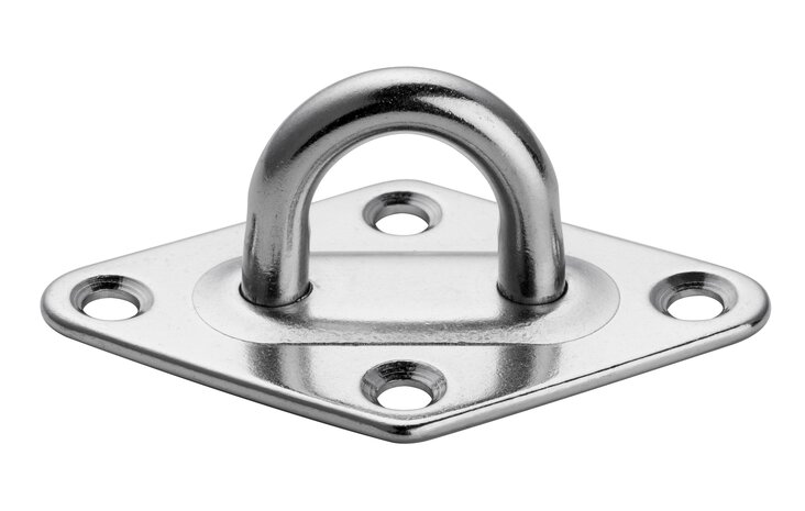 HalteÖse für Sonnensegel silber